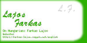 lajos farkas business card